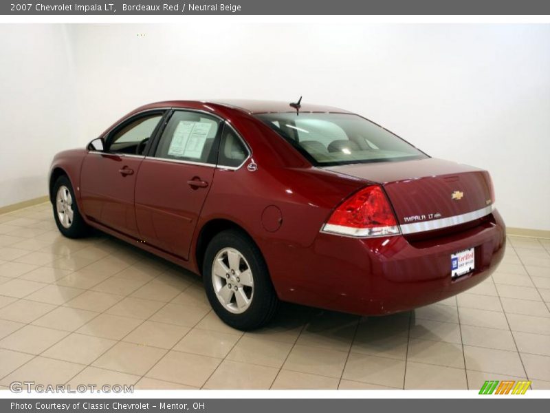 Bordeaux Red / Neutral Beige 2007 Chevrolet Impala LT