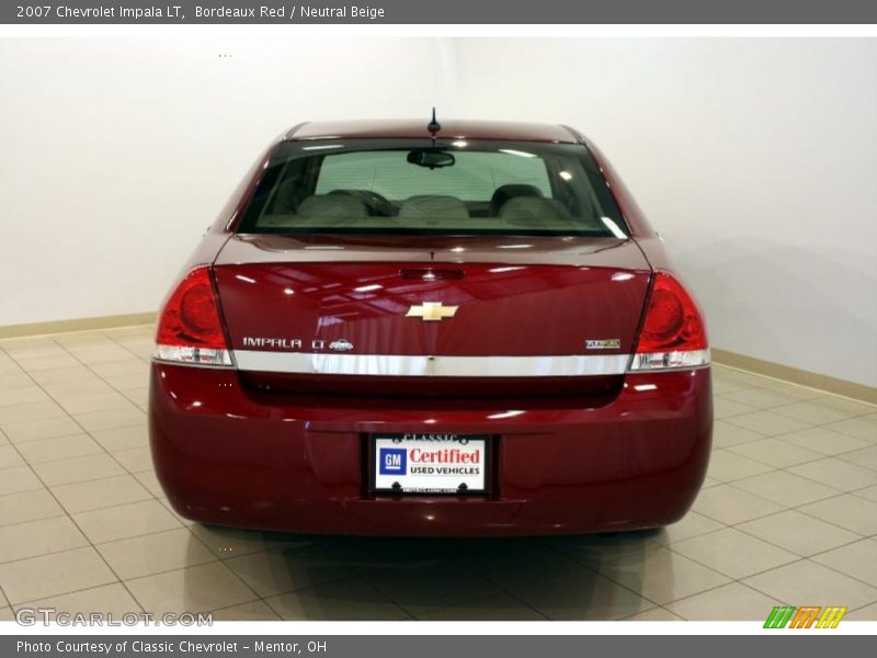 Bordeaux Red / Neutral Beige 2007 Chevrolet Impala LT