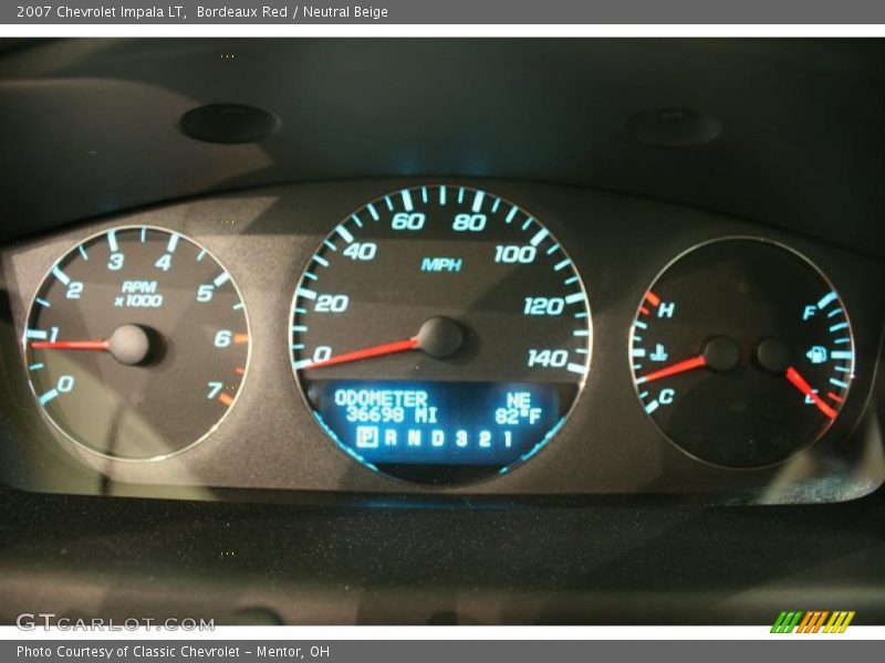 Bordeaux Red / Neutral Beige 2007 Chevrolet Impala LT