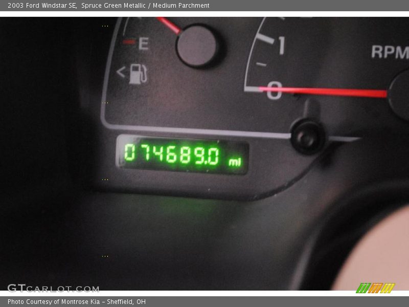 Spruce Green Metallic / Medium Parchment 2003 Ford Windstar SE