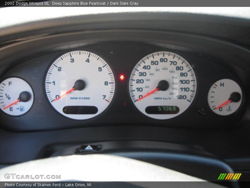 Deep Sapphire Blue Pearlcoat / Dark Slate Gray 2002 Dodge Intrepid SE