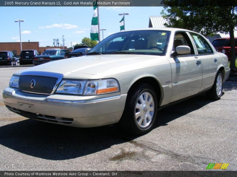 Gold Ash Metallic / Medium Parchment 2005 Mercury Grand Marquis LS