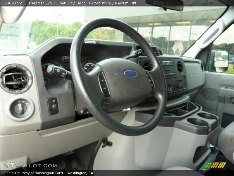 Oxford White / Medium Flint 2009 Ford E Series Van E250 Super Duty Cargo