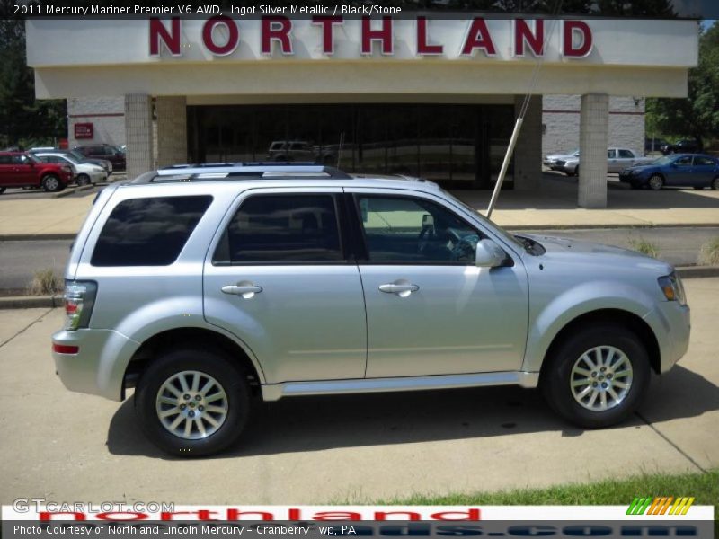 Ingot Silver Metallic / Black/Stone 2011 Mercury Mariner Premier V6 AWD