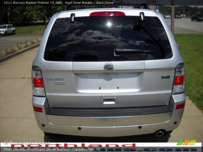 Ingot Silver Metallic / Black/Stone 2011 Mercury Mariner Premier V6 AWD
