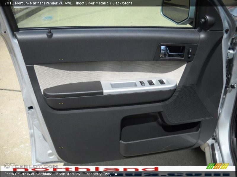 Ingot Silver Metallic / Black/Stone 2011 Mercury Mariner Premier V6 AWD