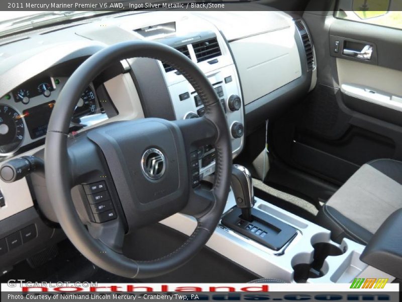 Ingot Silver Metallic / Black/Stone 2011 Mercury Mariner Premier V6 AWD