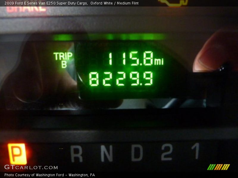 Oxford White / Medium Flint 2009 Ford E Series Van E250 Super Duty Cargo
