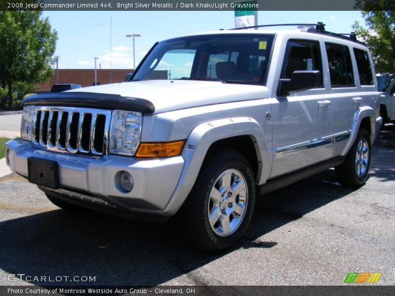 Bright Silver Metallic / Dark Khaki/Light Graystone 2008 Jeep Commander Limited 4x4