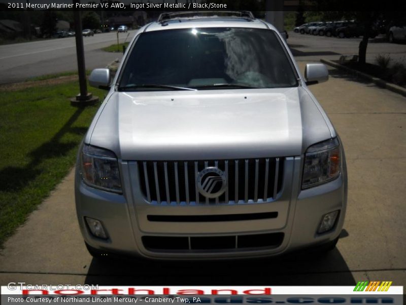 Ingot Silver Metallic / Black/Stone 2011 Mercury Mariner Premier V6 AWD