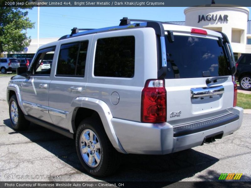 Bright Silver Metallic / Dark Khaki/Light Graystone 2008 Jeep Commander Limited 4x4