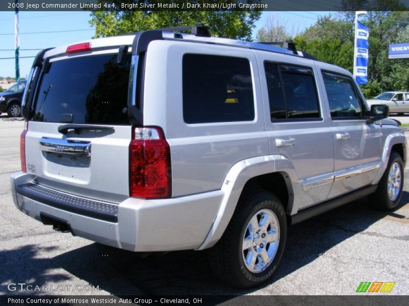 Bright Silver Metallic / Dark Khaki/Light Graystone 2008 Jeep Commander Limited 4x4