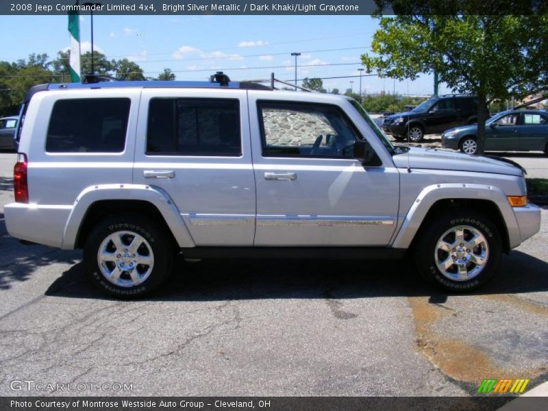 Bright Silver Metallic / Dark Khaki/Light Graystone 2008 Jeep Commander Limited 4x4