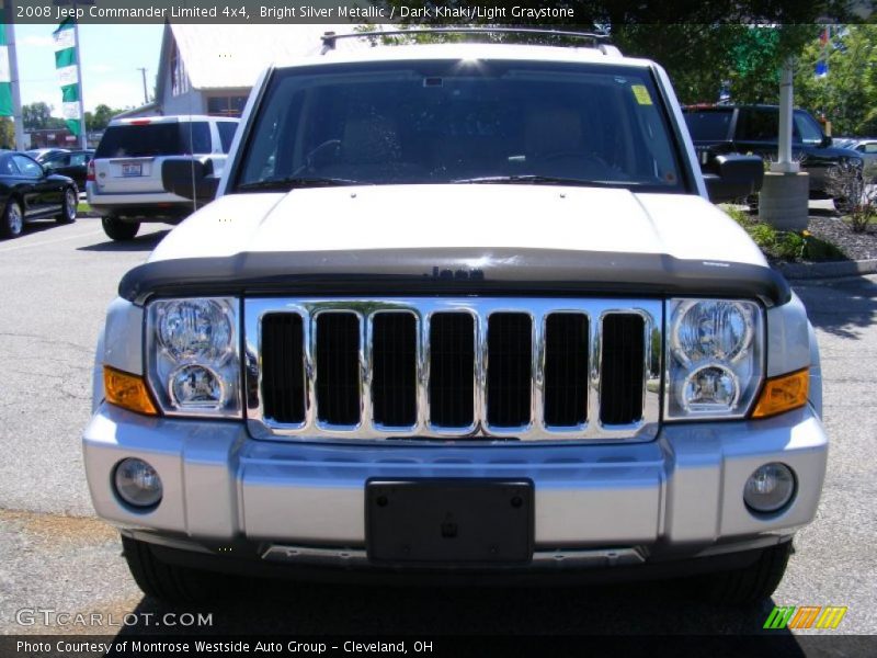 Bright Silver Metallic / Dark Khaki/Light Graystone 2008 Jeep Commander Limited 4x4