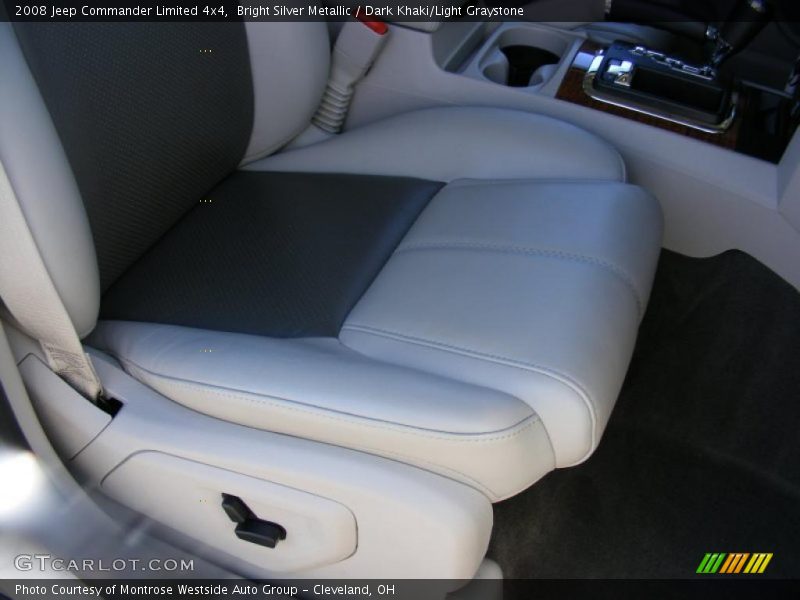 Bright Silver Metallic / Dark Khaki/Light Graystone 2008 Jeep Commander Limited 4x4