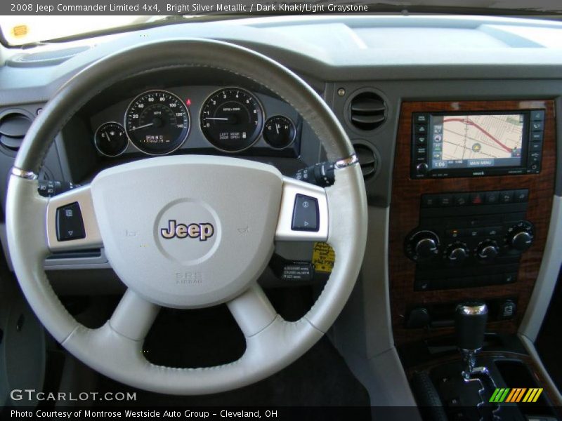 Bright Silver Metallic / Dark Khaki/Light Graystone 2008 Jeep Commander Limited 4x4