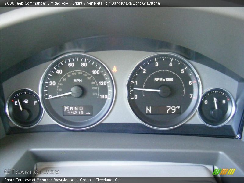 Bright Silver Metallic / Dark Khaki/Light Graystone 2008 Jeep Commander Limited 4x4