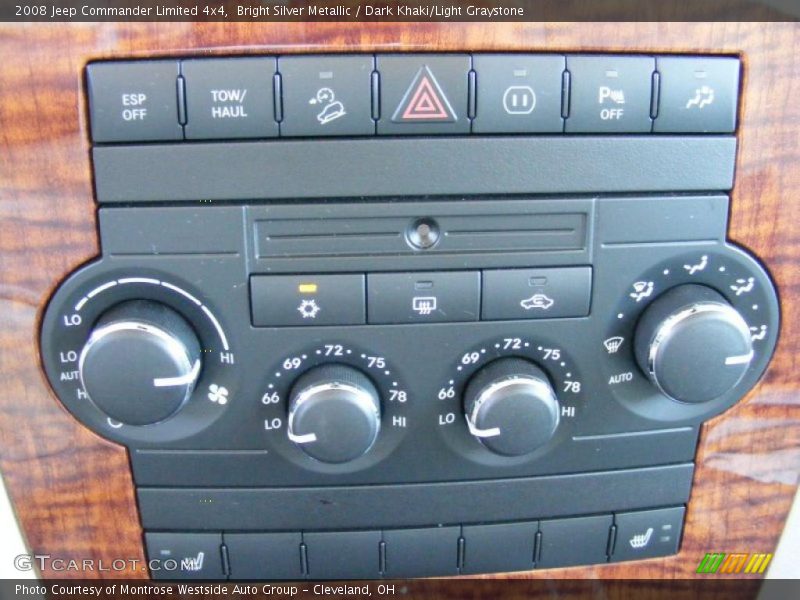 Bright Silver Metallic / Dark Khaki/Light Graystone 2008 Jeep Commander Limited 4x4