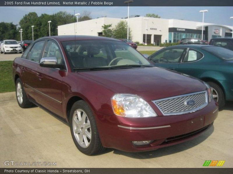 Merlot Metallic / Pebble Beige 2005 Ford Five Hundred Limited