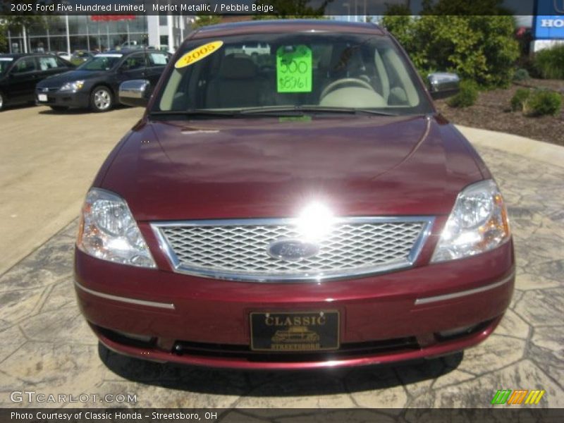Merlot Metallic / Pebble Beige 2005 Ford Five Hundred Limited