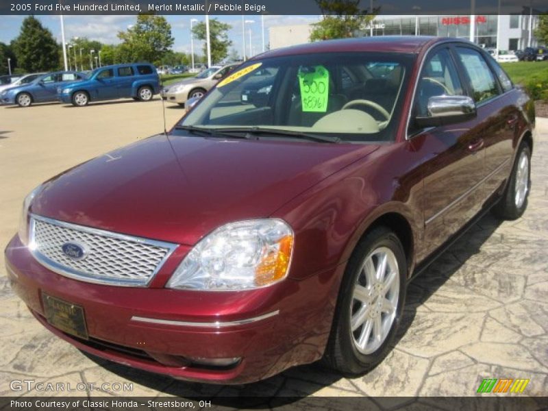 Merlot Metallic / Pebble Beige 2005 Ford Five Hundred Limited