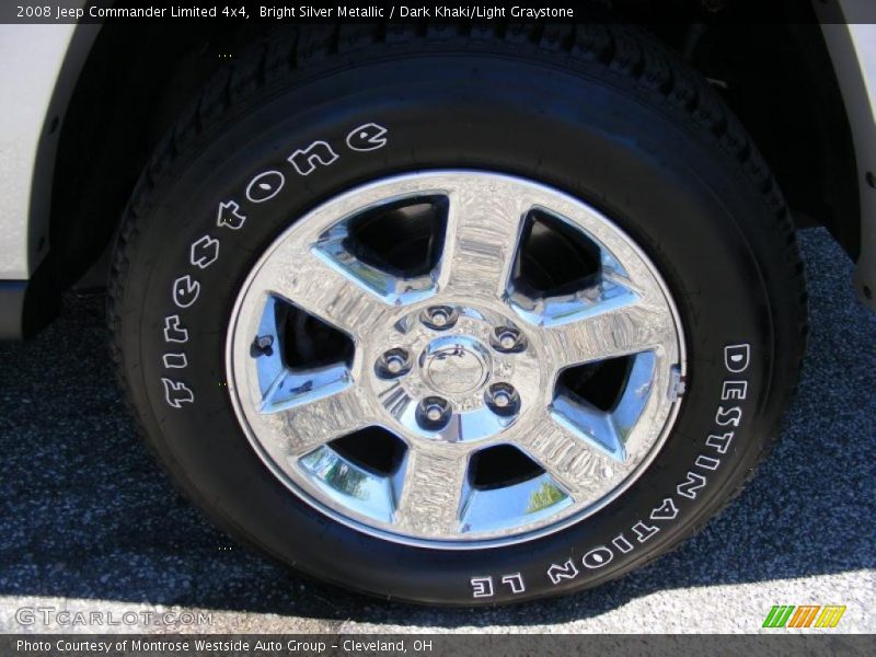 Bright Silver Metallic / Dark Khaki/Light Graystone 2008 Jeep Commander Limited 4x4