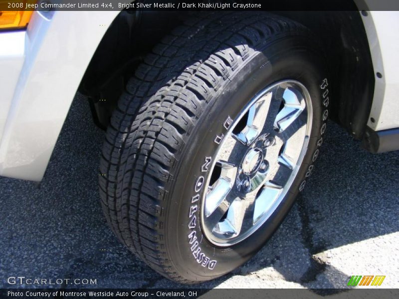 Bright Silver Metallic / Dark Khaki/Light Graystone 2008 Jeep Commander Limited 4x4