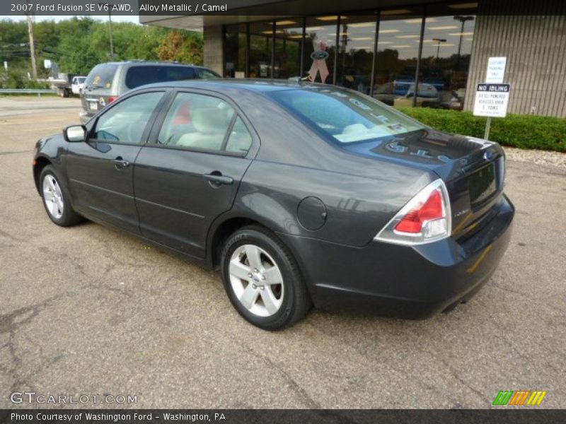 Alloy Metallic / Camel 2007 Ford Fusion SE V6 AWD