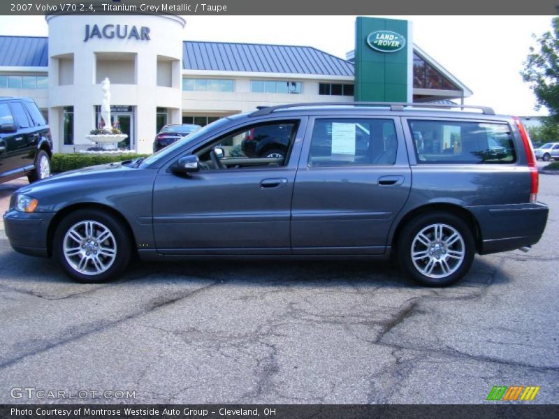 Titanium Grey Metallic / Taupe 2007 Volvo V70 2.4