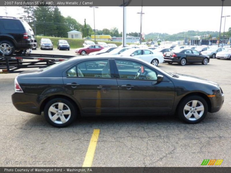 Alloy Metallic / Camel 2007 Ford Fusion SE V6 AWD