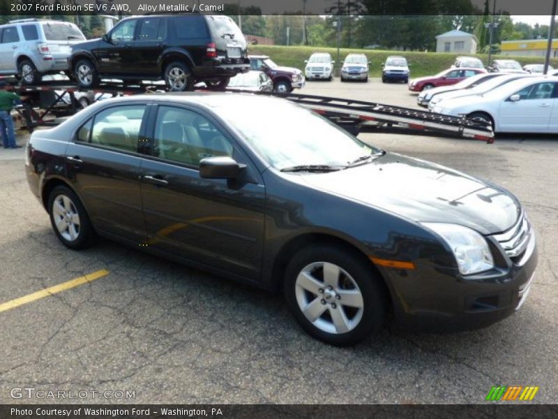 Alloy Metallic / Camel 2007 Ford Fusion SE V6 AWD