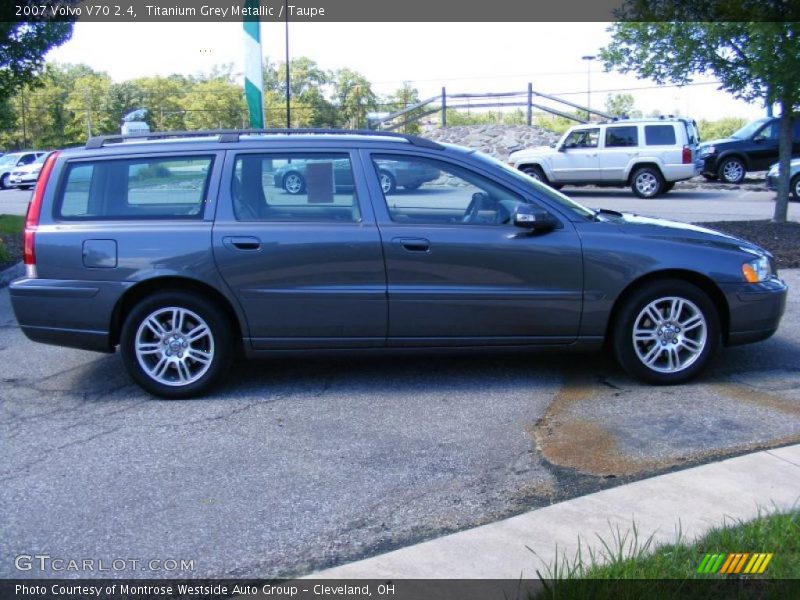 Titanium Grey Metallic / Taupe 2007 Volvo V70 2.4