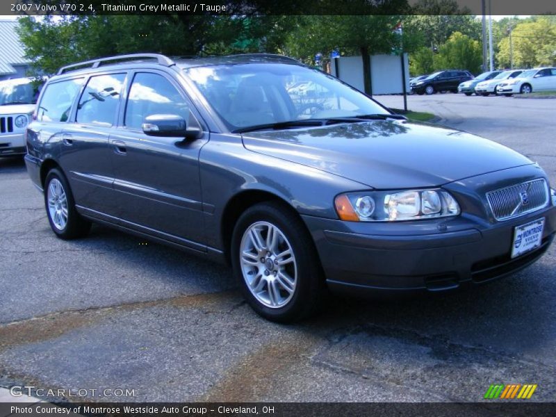 Titanium Grey Metallic / Taupe 2007 Volvo V70 2.4