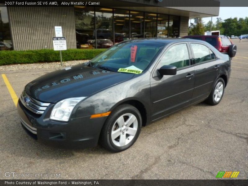Alloy Metallic / Camel 2007 Ford Fusion SE V6 AWD