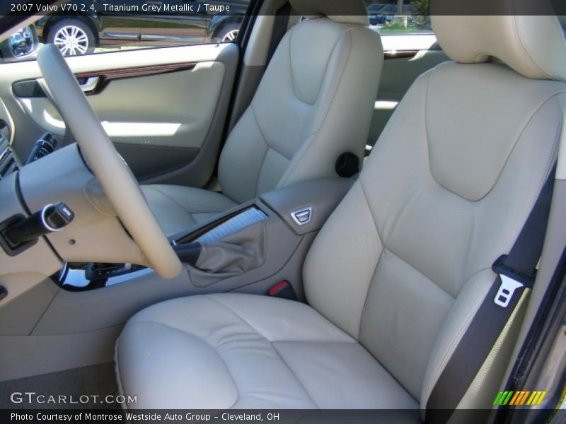 Titanium Grey Metallic / Taupe 2007 Volvo V70 2.4