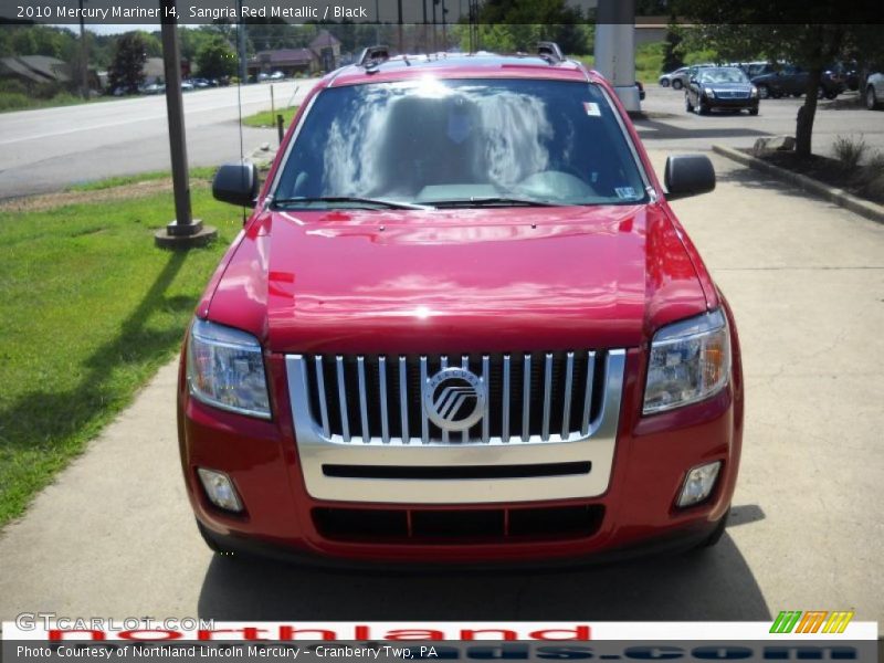 Sangria Red Metallic / Black 2010 Mercury Mariner I4