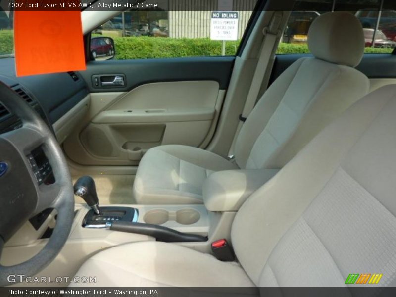 Alloy Metallic / Camel 2007 Ford Fusion SE V6 AWD