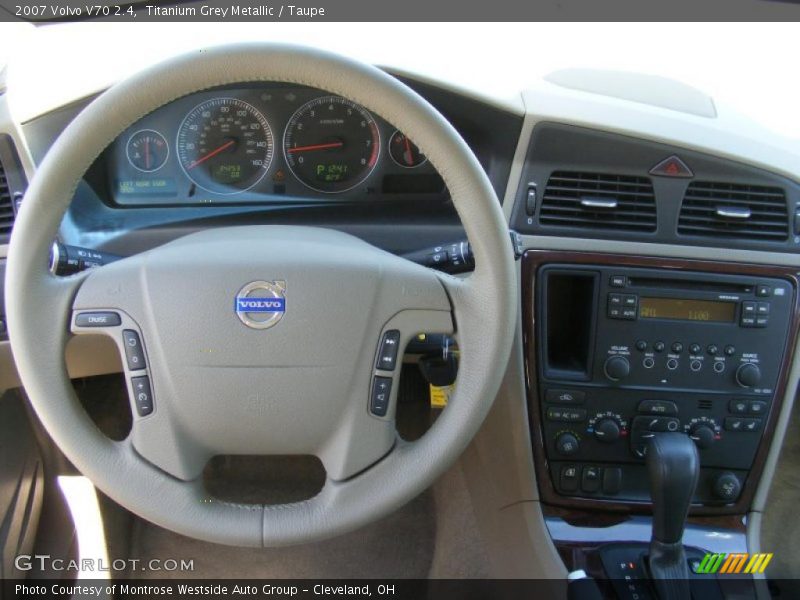 Titanium Grey Metallic / Taupe 2007 Volvo V70 2.4