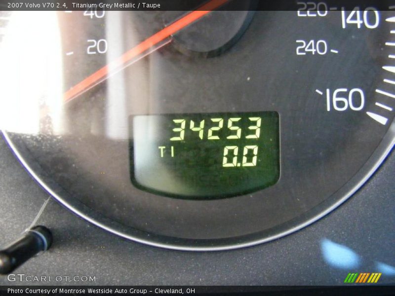 Titanium Grey Metallic / Taupe 2007 Volvo V70 2.4