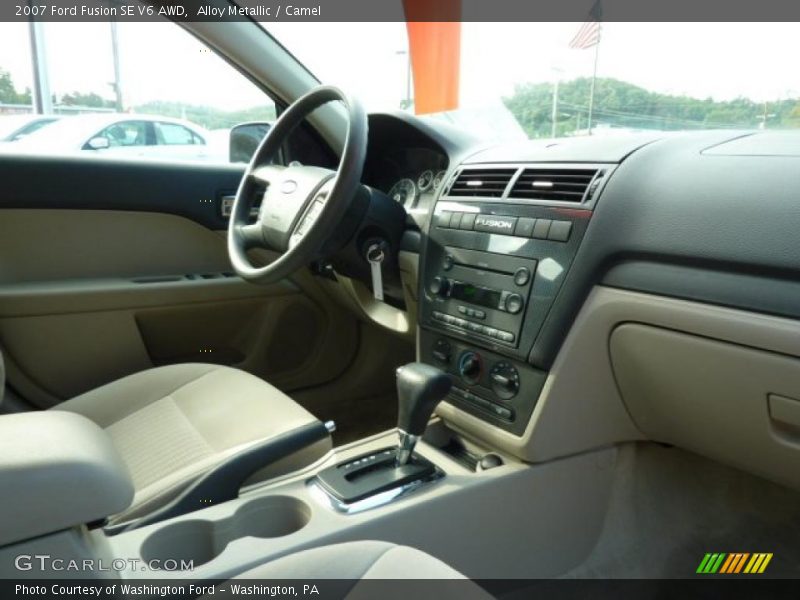 Alloy Metallic / Camel 2007 Ford Fusion SE V6 AWD