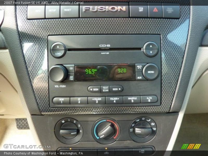 Alloy Metallic / Camel 2007 Ford Fusion SE V6 AWD