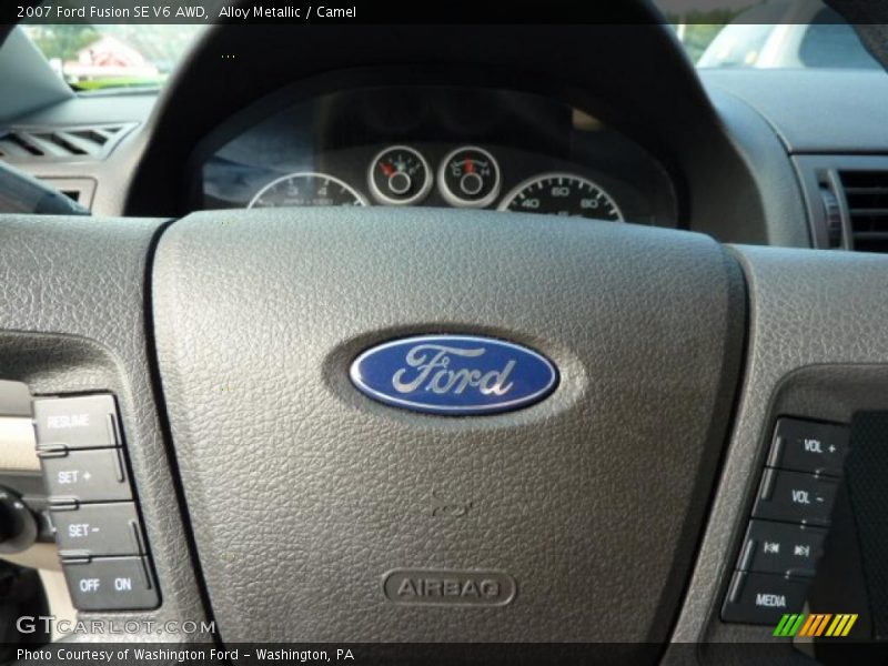 Alloy Metallic / Camel 2007 Ford Fusion SE V6 AWD