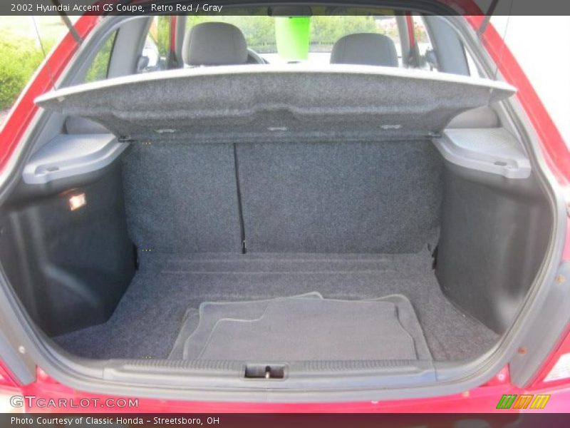 Retro Red / Gray 2002 Hyundai Accent GS Coupe