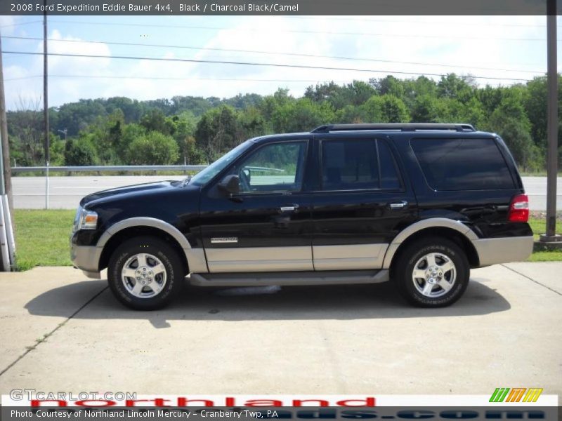 Black / Charcoal Black/Camel 2008 Ford Expedition Eddie Bauer 4x4