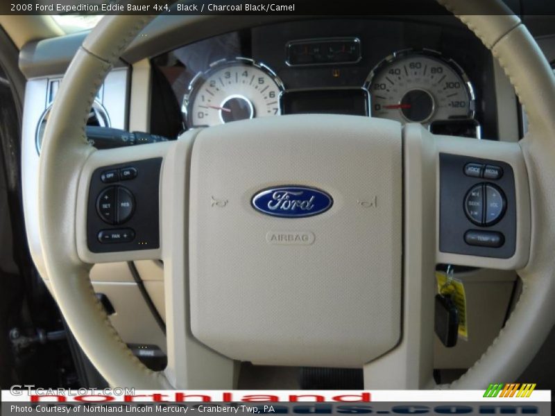 Black / Charcoal Black/Camel 2008 Ford Expedition Eddie Bauer 4x4