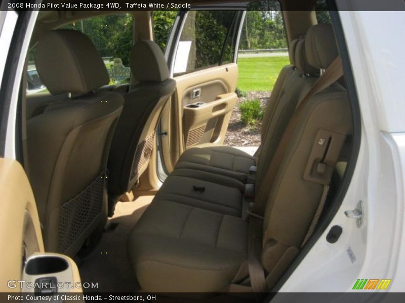 Taffeta White / Saddle 2008 Honda Pilot Value Package 4WD