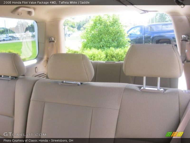 Taffeta White / Saddle 2008 Honda Pilot Value Package 4WD