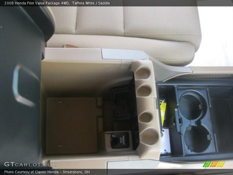 Taffeta White / Saddle 2008 Honda Pilot Value Package 4WD
