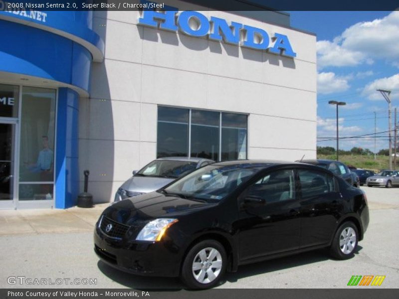 Super Black / Charcoal/Steel 2008 Nissan Sentra 2.0