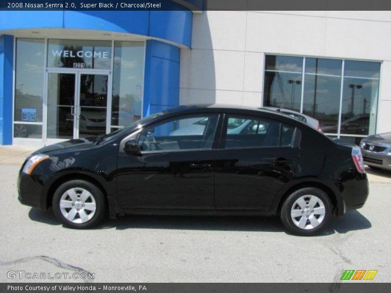 Super Black / Charcoal/Steel 2008 Nissan Sentra 2.0